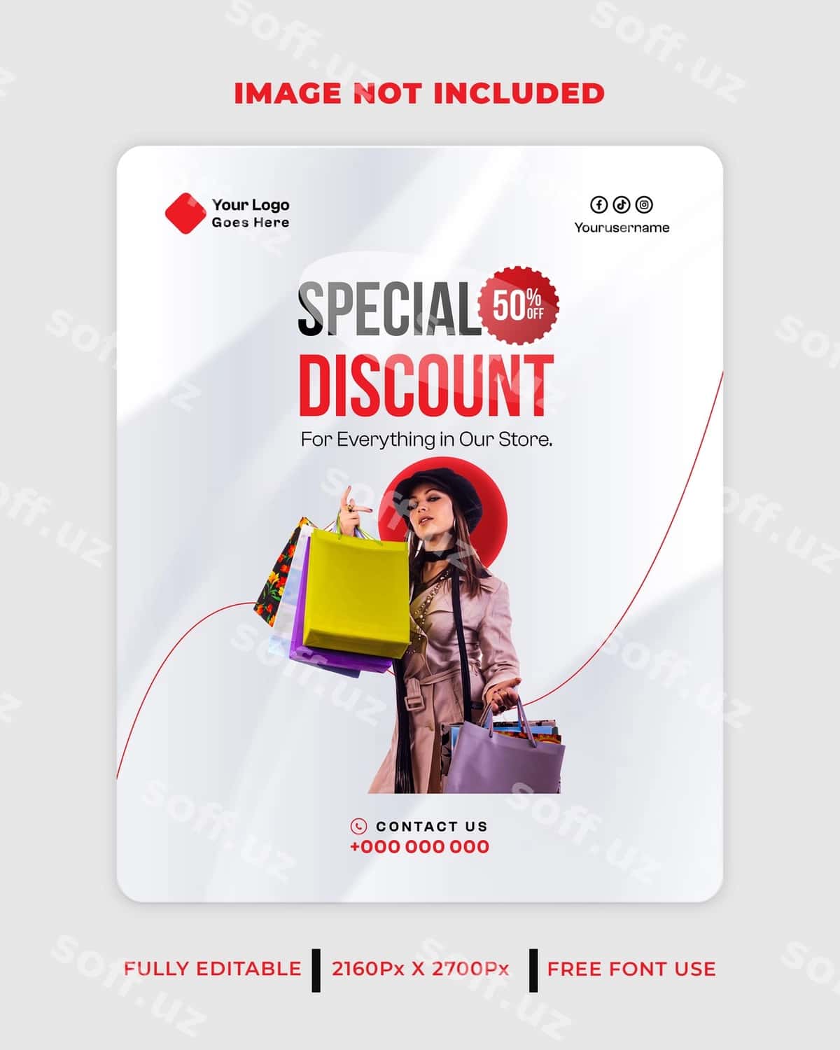 Maxsus chegirma promotsiya reklamasi | Special discount promotion advertisement 1