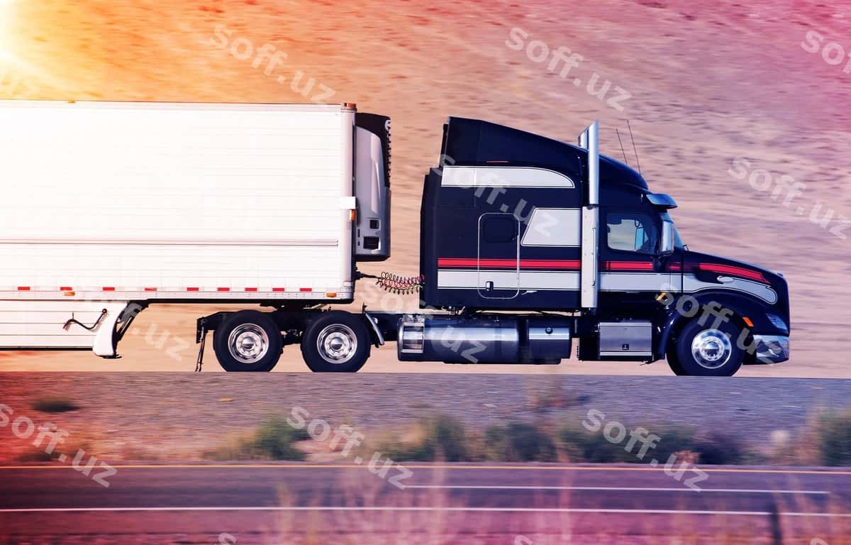 Tez yuradigan yarim yuk mashinasi | Speeding semi truck 1