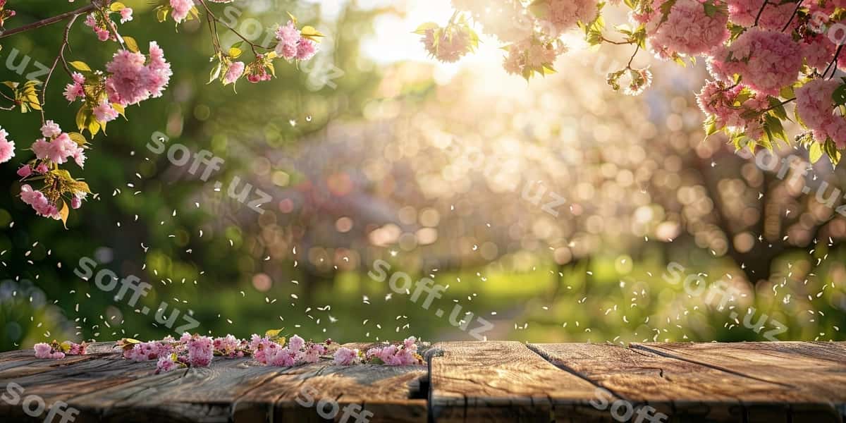 Bahor o'tgani botqoq yashil stol | Spring awakening lush green table 1