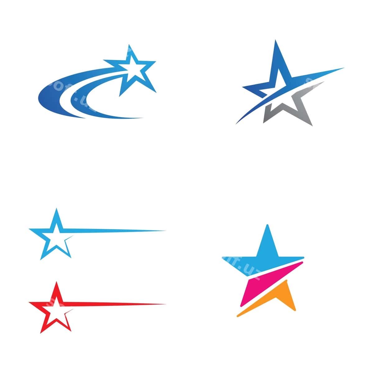 Yulduz ikonasi shabloni | Star icon template 1