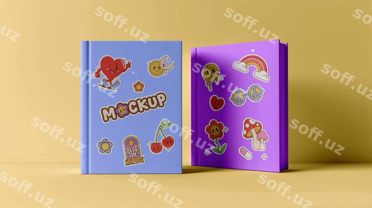 Stiker element mockup | Sticker element mockup 1