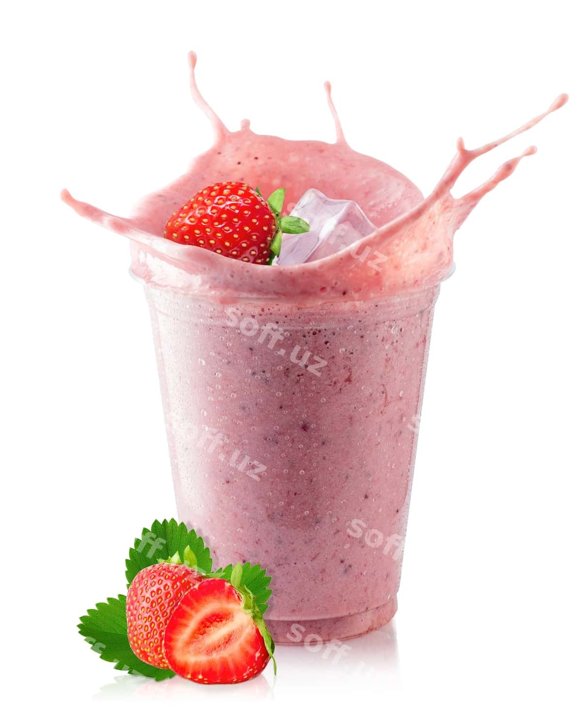 Bodom milkshake stakan | Strawberry milkshake glass 1