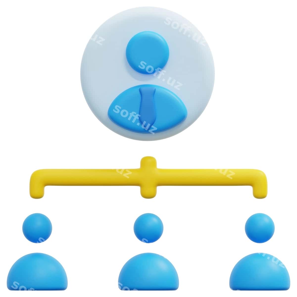 Tuzilish 3d render ikonka illustratsiya | Structure 3d render icon illustration 1