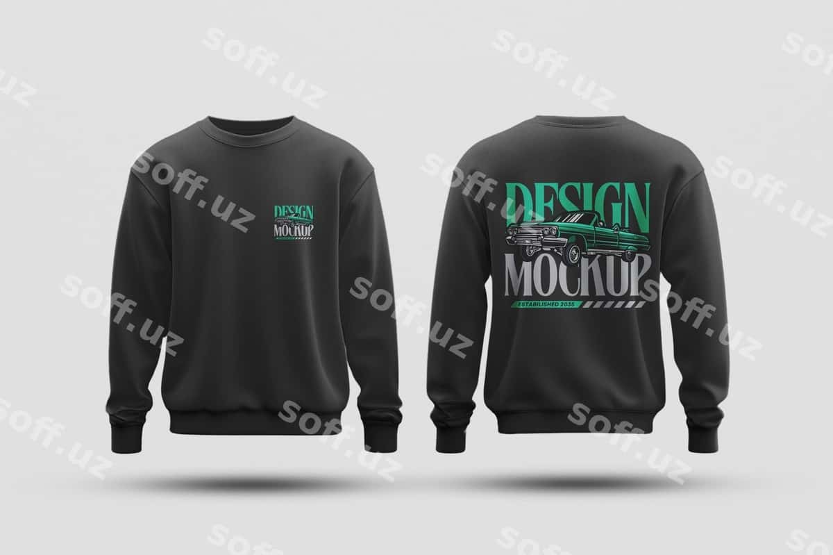 Sweatshirt maketi | Sweatshirt mockup 1