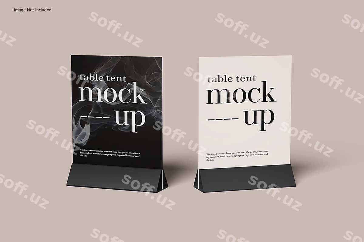 Stol tant mockup | Table tant mockup 1