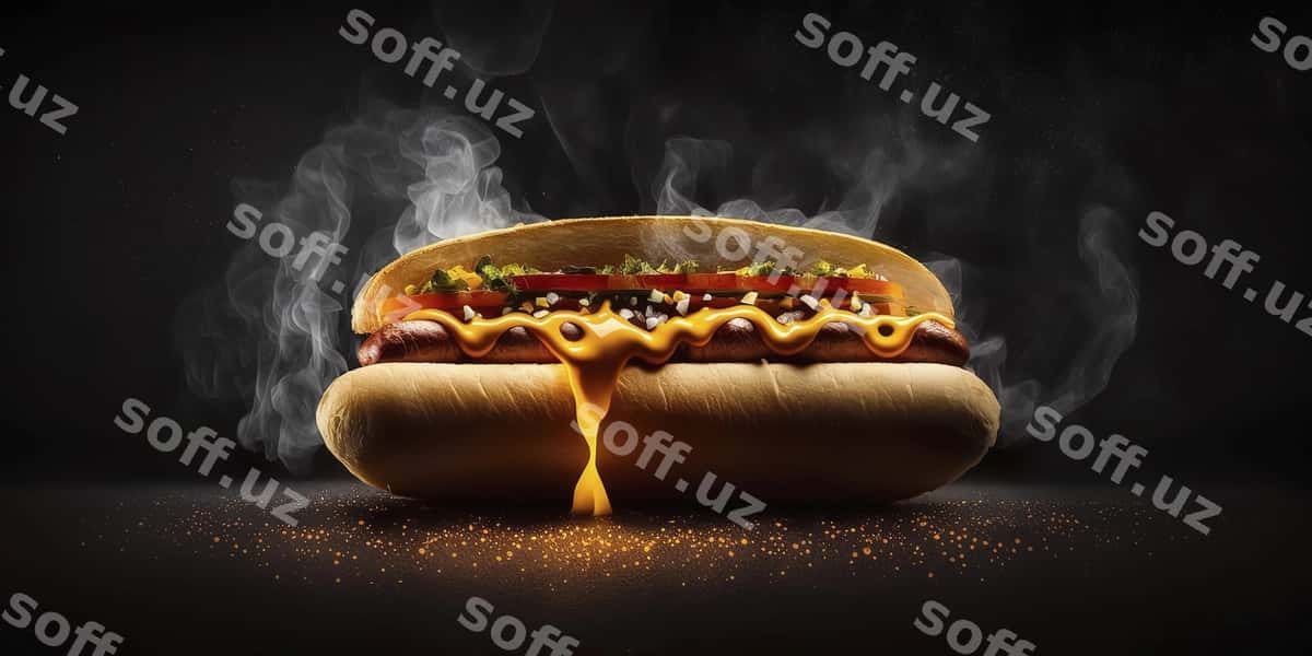 Mazali qazi dramatiy yorquvli chiroq | Tasty hot dog dramatic lighting 1