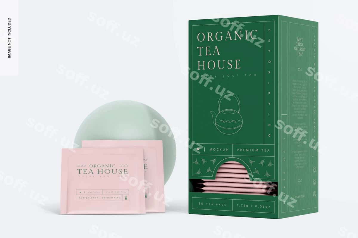 Choy tarqatuvchi quti namunasi | Tea dispenser box mockup 1