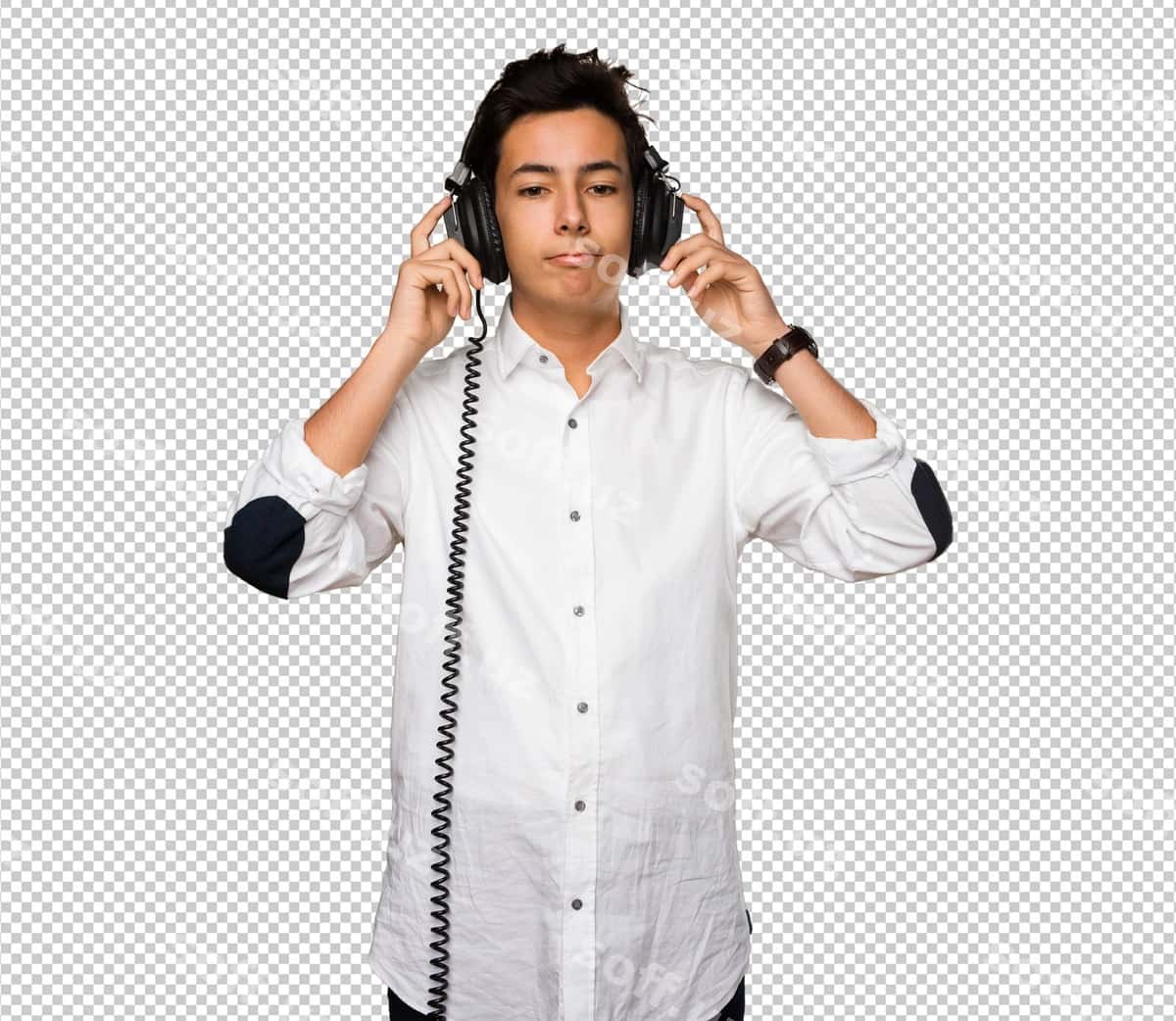 O'smir quloqchinlar bilan nimadir tinglamoqda | Teenager listening something headphones 1