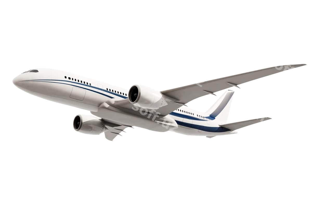 Uch o'lchovli samolyot tasviri | Three dimensional imageof airplane 1