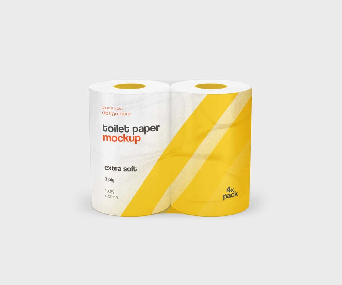 Hojatxona qog'ozi maketi | Toilet paper mockup 1