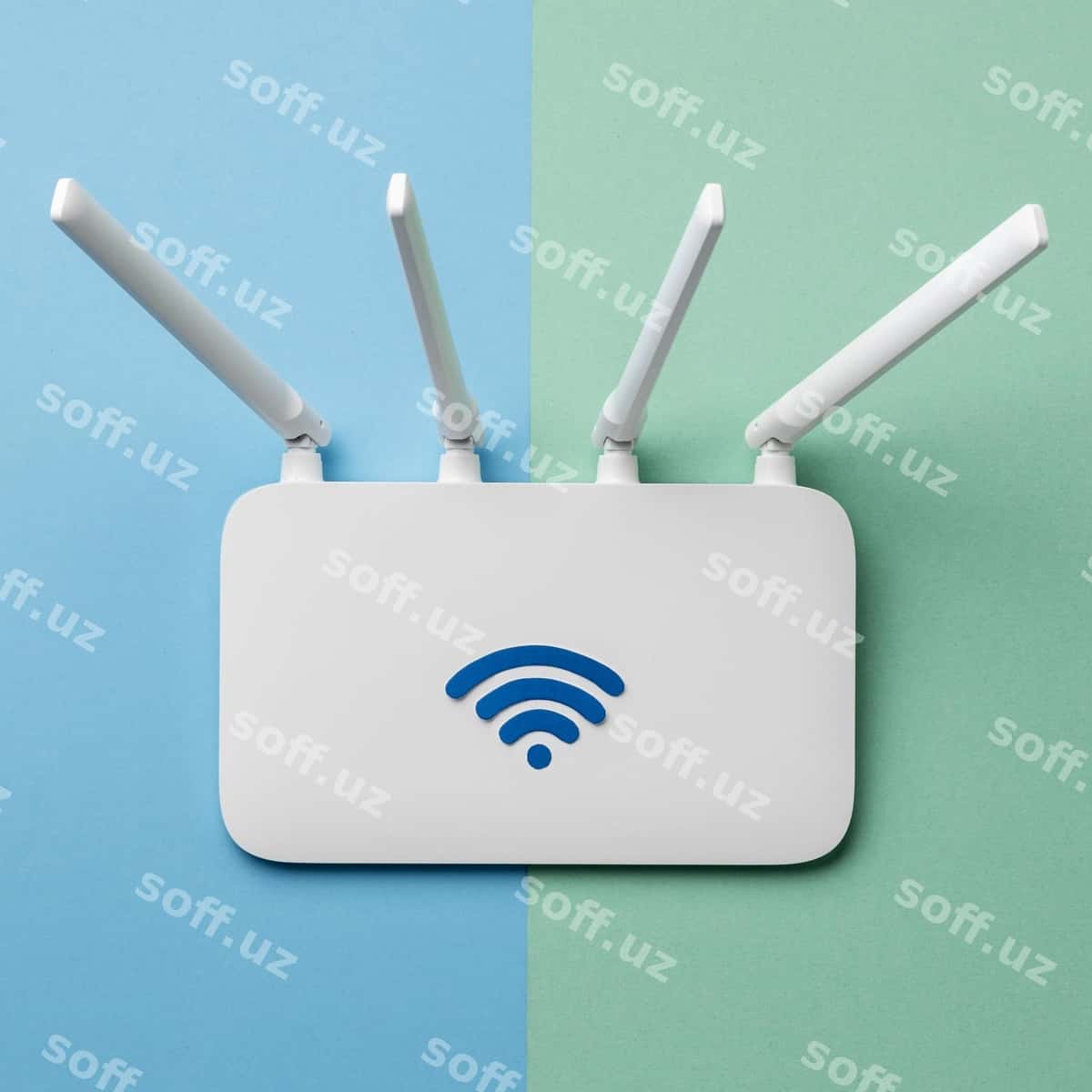 Yuqori ko'rinish Wi-Fi marshrutizator | Top view wi fi router 1