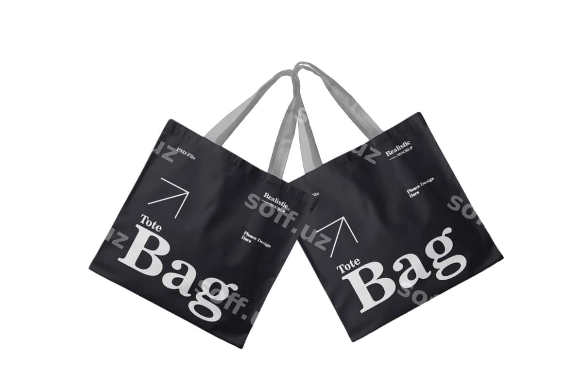 Tote bag brendirovka mockup | Tote bag branding mockup 1