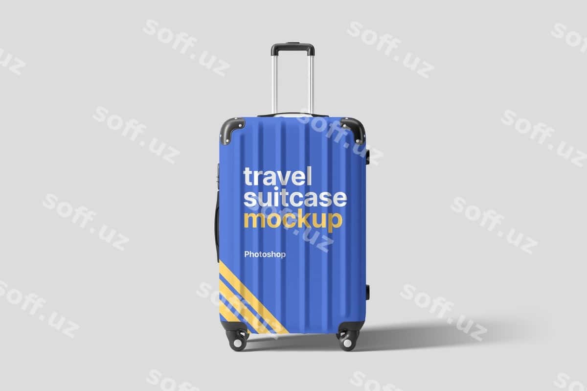 Sayohat chamadonining maketi | Travel suitcase mockup 1
