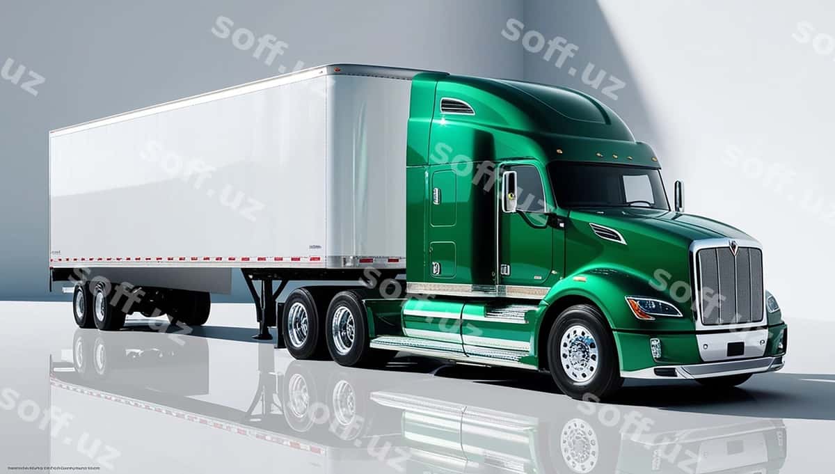 Yuk avtomobili logotipi oq fon | Truck logo white background 1
