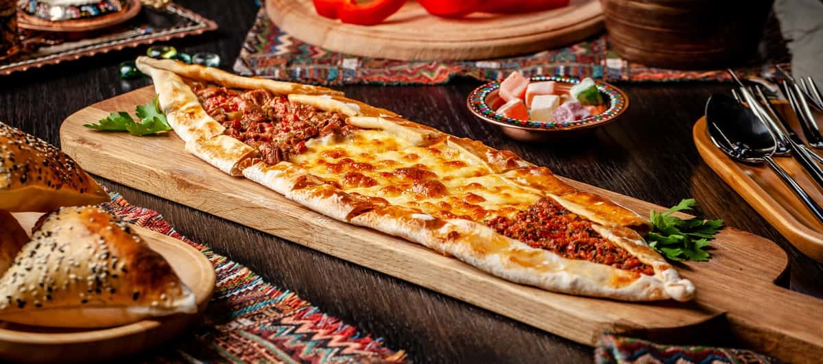 Turli xil nachinkali turk pitsa pitasi | Turkish pizza pita with different stuffing 1