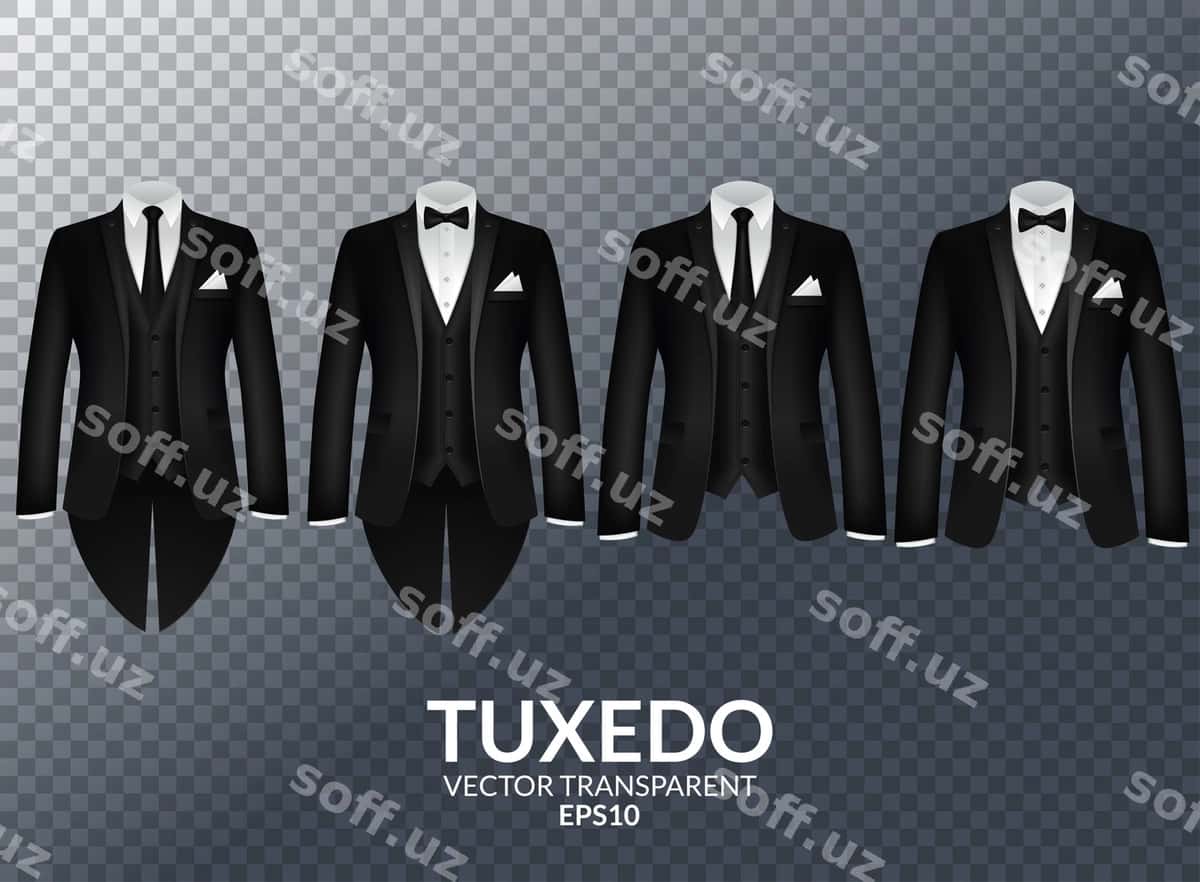 Tuxedo ip stilli kostyum | Tuxedo bow stylish suit 1