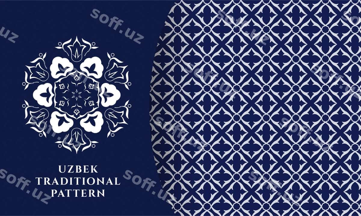 Oʻzbek anʼanaviy naqshı | Uzbek traditional pattern 1