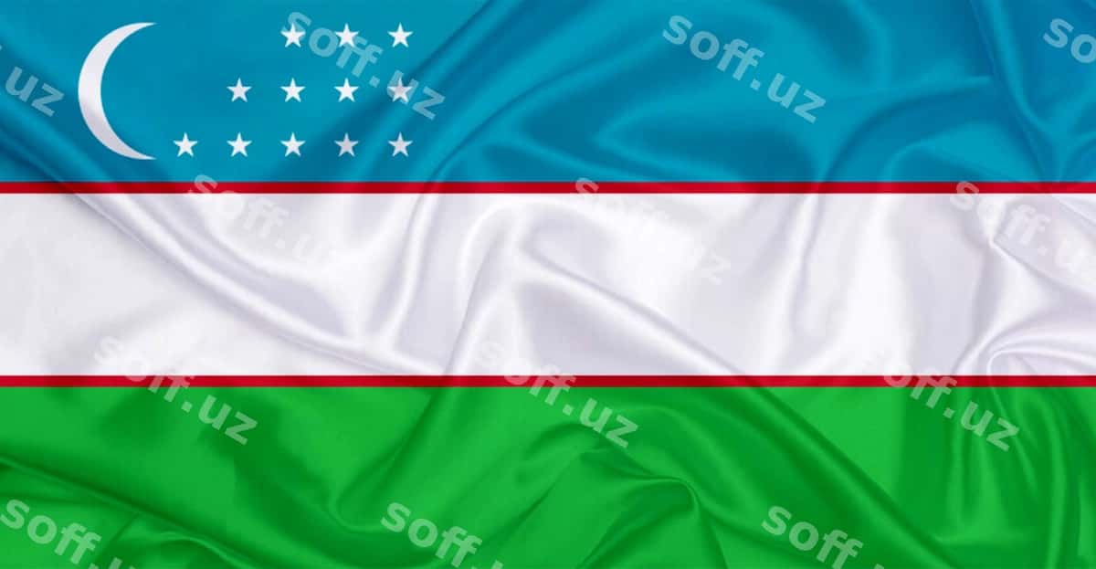 O'zbekiston bayrog'i hilpirab turgan shamol | Uzbekistan flag flying wind 1