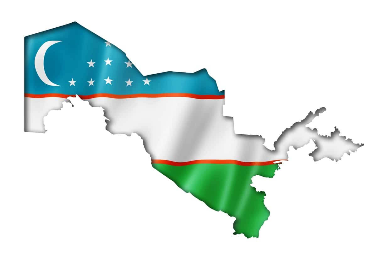 O'zbekiston bayrog'i xaritasi | Uzbekistan flag map 1