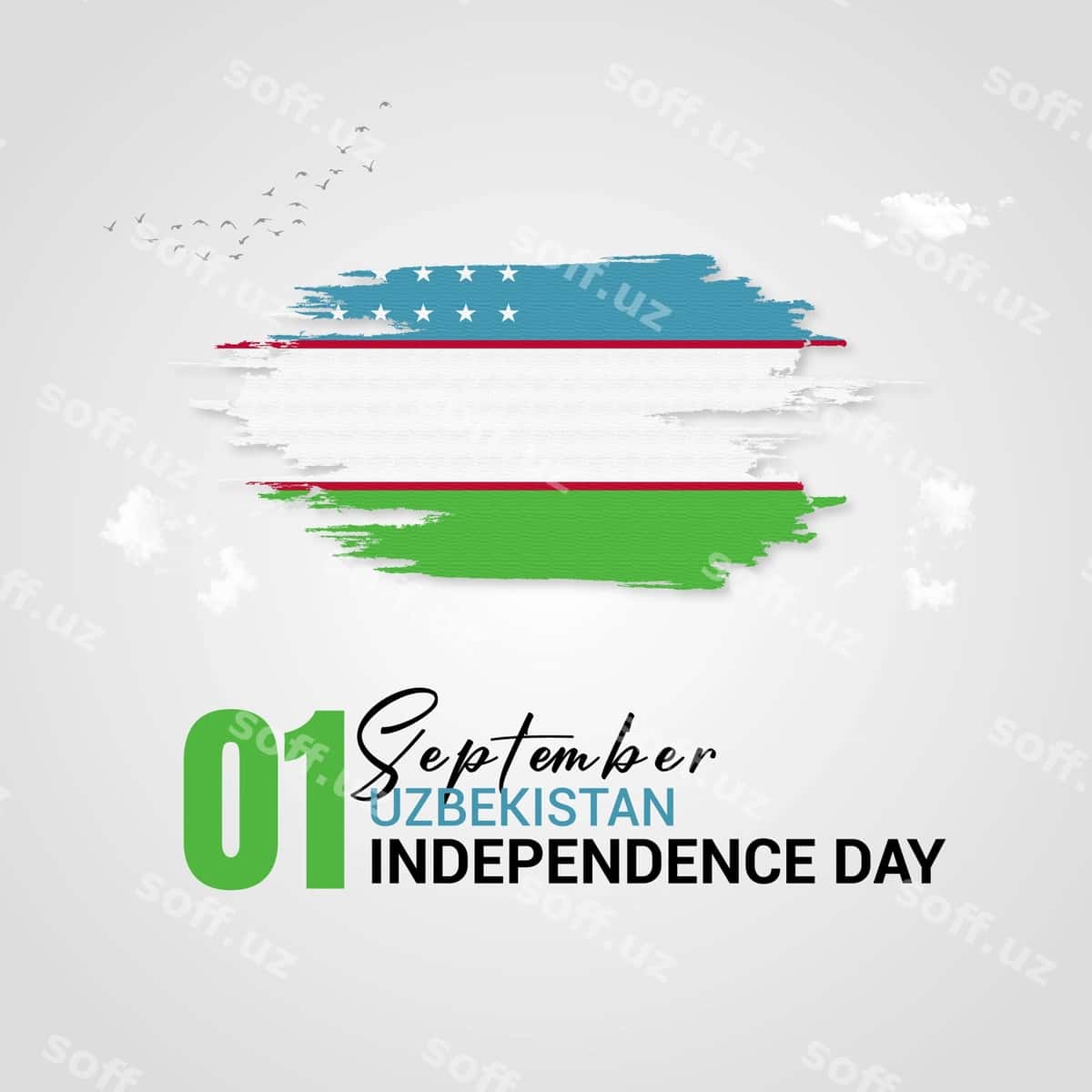 O'zbekiston mustaqillik kuni posti dizayni | Uzbekistan independence day post design 1