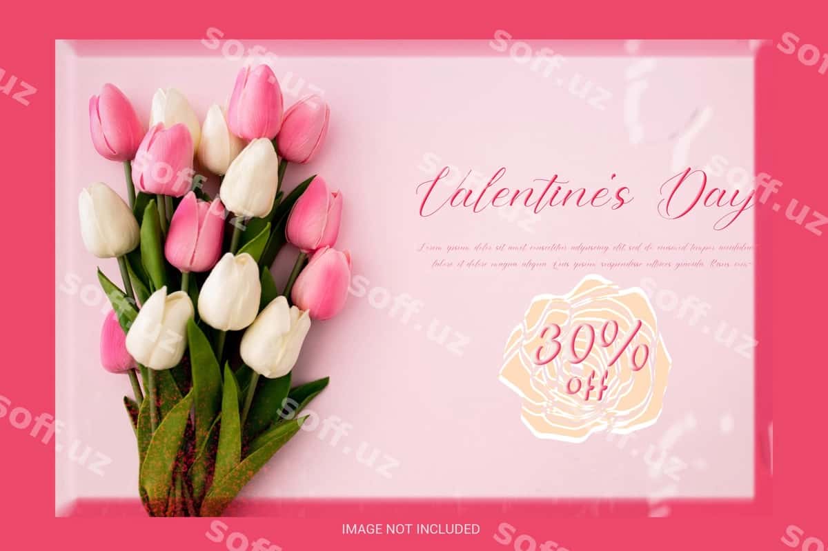 Valentines day shablon dizayni | Valentines day template design 1