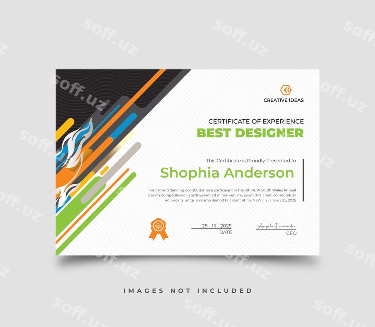 Vektor sertifikat shabloni | Vector certificate template 1
