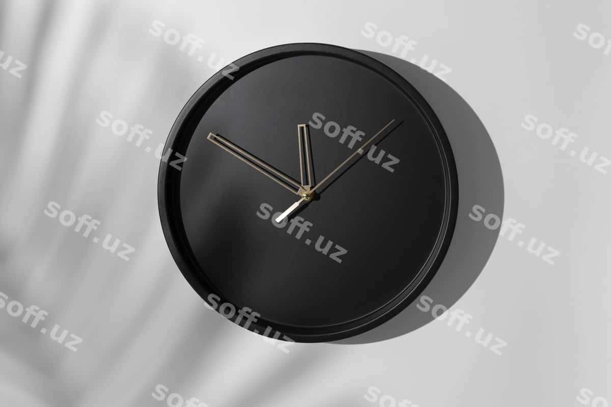 Devonachalar soat konstruktsiyasi shadow bilan | Wall clock mock up design with shadow 1