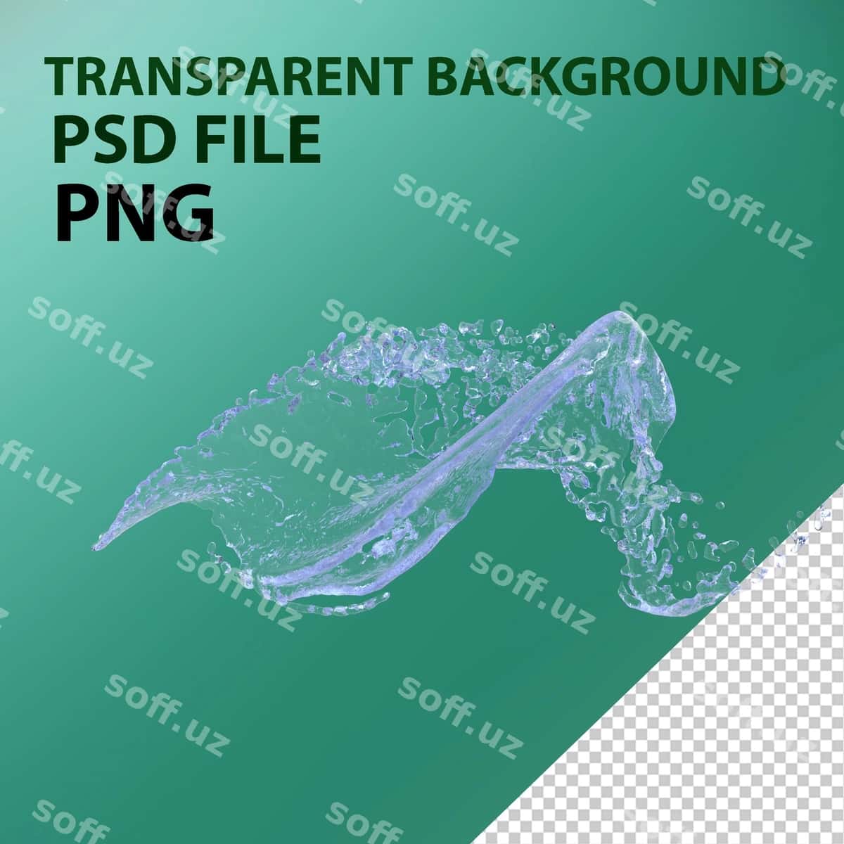 Suvo urishi png | Water splash png 1