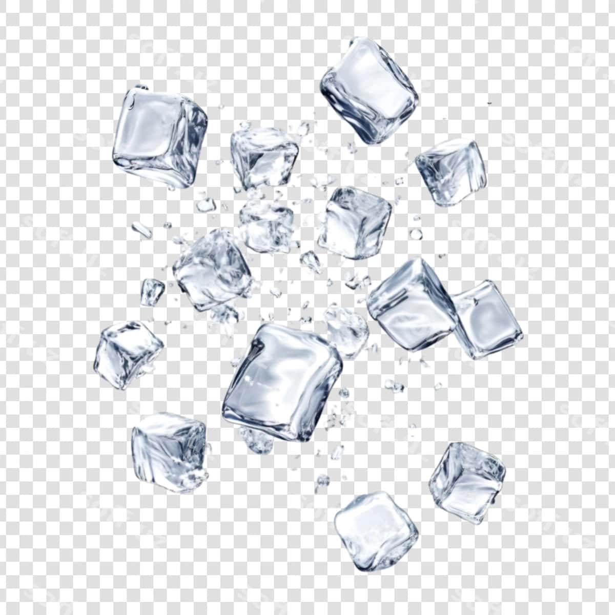 Tushayotgan buz muhimmatlaridan suv sudrab chiqqan | Water splashing from ice cubes falling 1