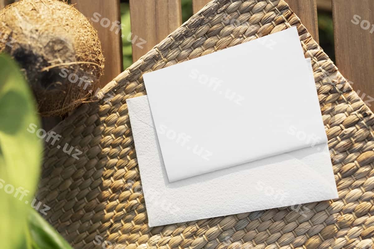 Tur cdagi taklifnoma mockup | Wedding invitation mockup 1