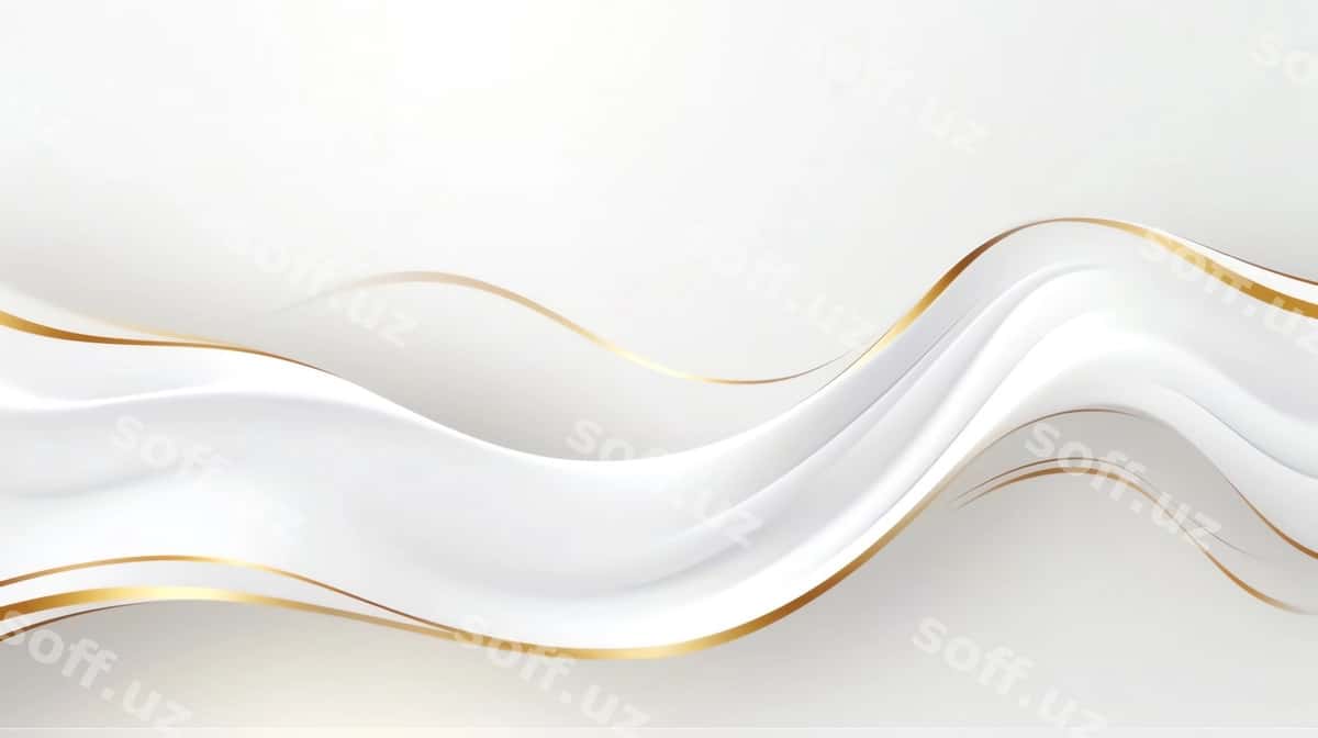 Oq o'tpash dalgali mata | White gold wavy fabric 1