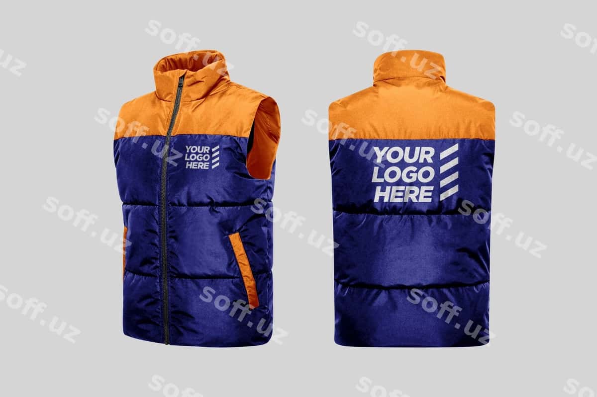 Xavfsizlik kurtka namunasi | Work vest mockup 1