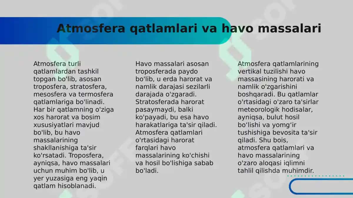 Havo massalari 4
