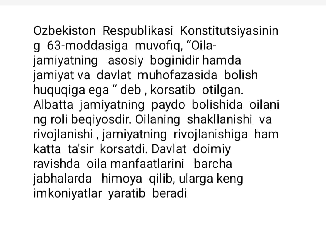 Oila ma'naviyati