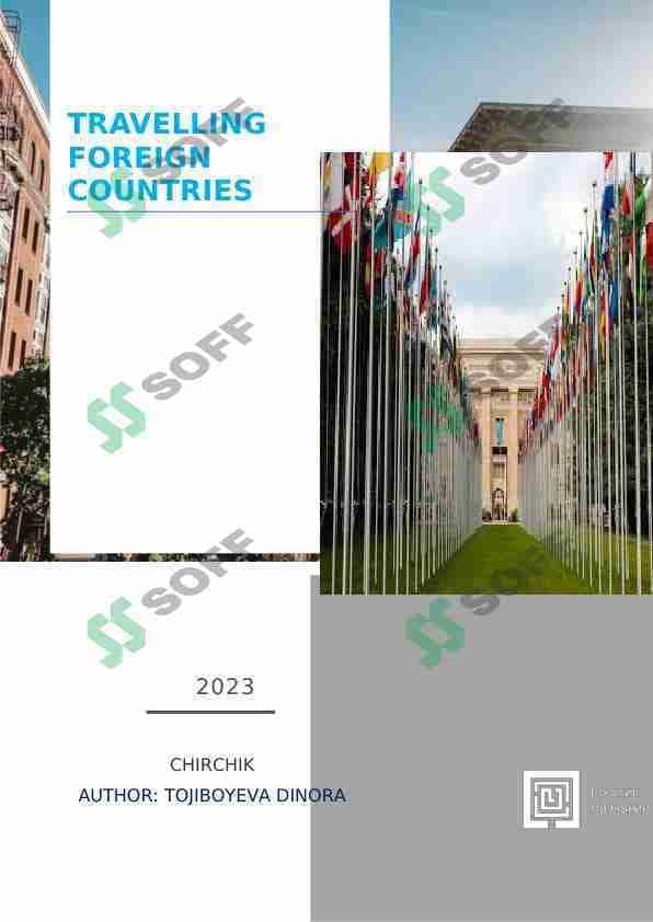 TRAVELLING FOREIGN COUNTRIES