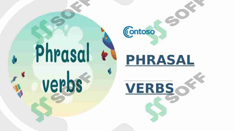 Phrasal verbs and patterns with prepositions