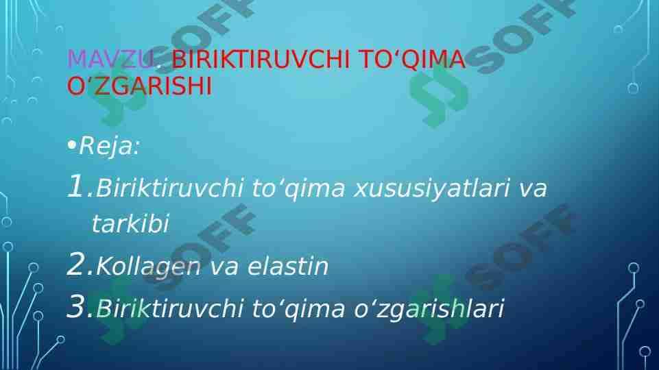Biriktiruvchi toʻqima oʻzgarishi
