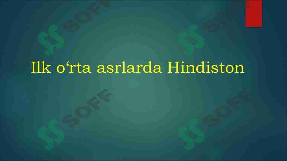 Ilk o'rta asrlarda Hindiston