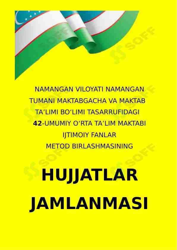 Hujjatlar uchun muqova