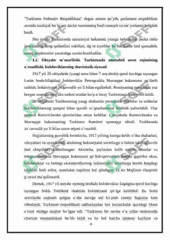 Sovet hokimiyatiga qarshi Farg’ona vodiysidagi qurolli harakatlarning yetakchilari va ularning faoliyati