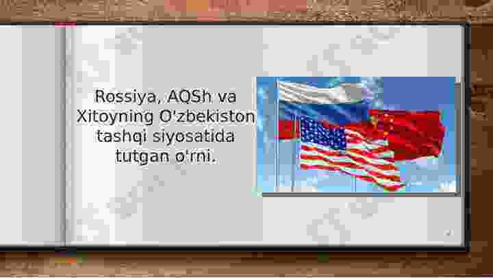 O‘ZBEKISTON–ROSSIYA.