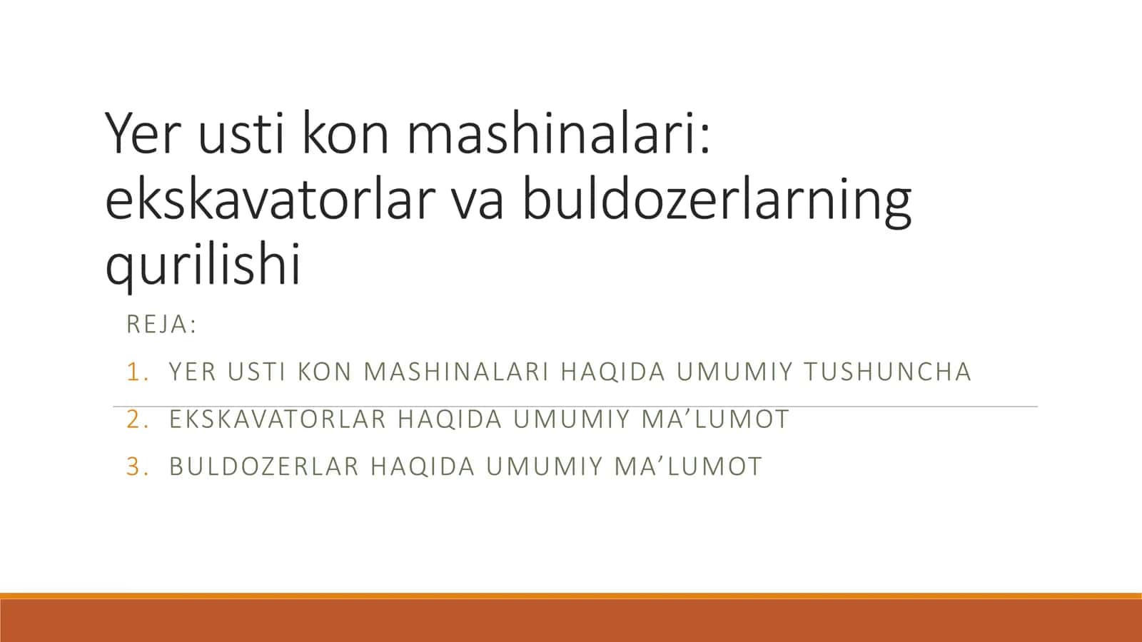 Yer usti kon mashinalari
