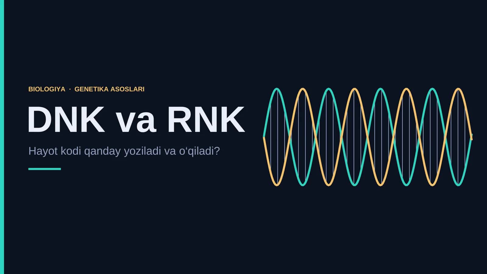 Biologiya DNK VA RNK