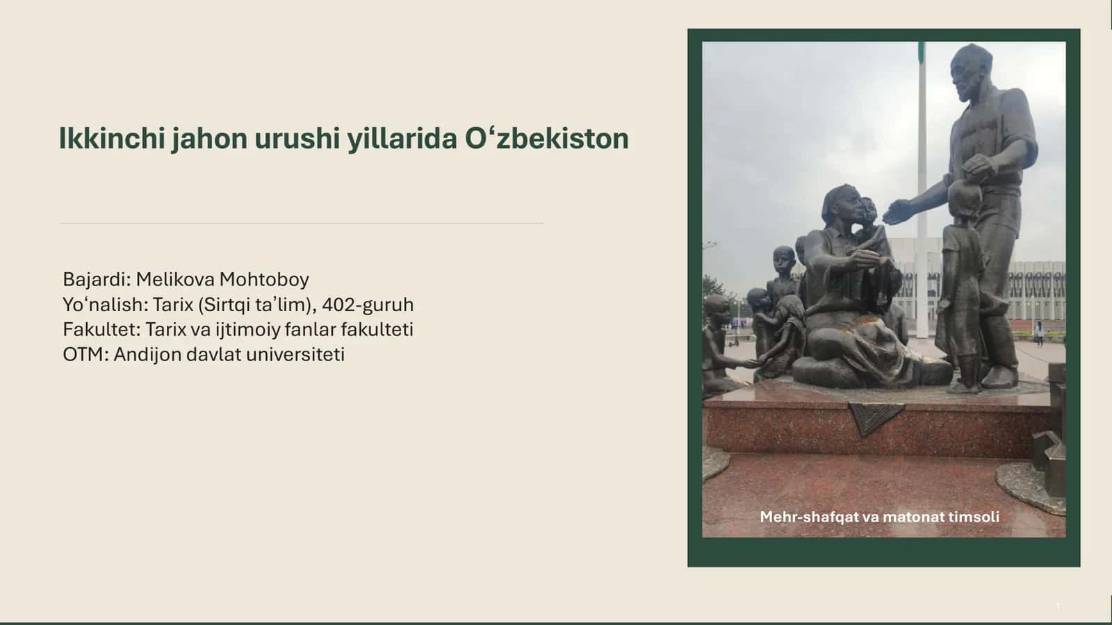 Oʻzbekistonning urushga tortilishi