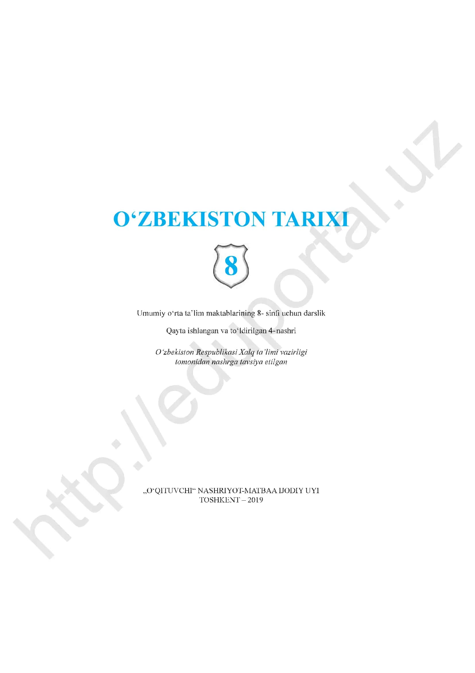 8-sinf "O'zbekiston tarixi"