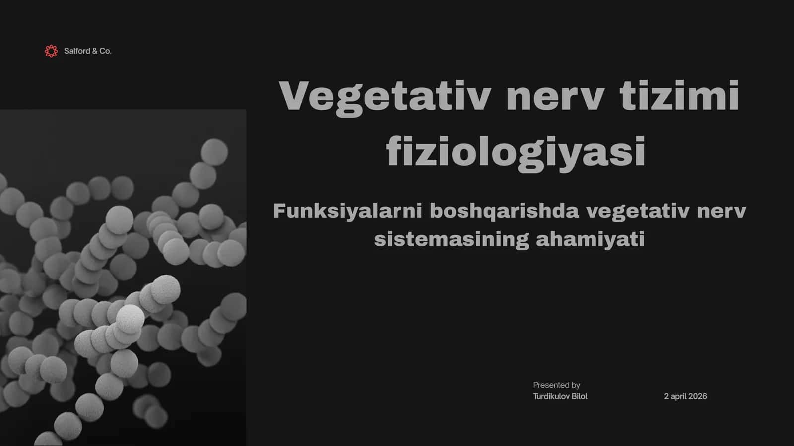 Vegetativ nerv tizimi fiziologiyasi