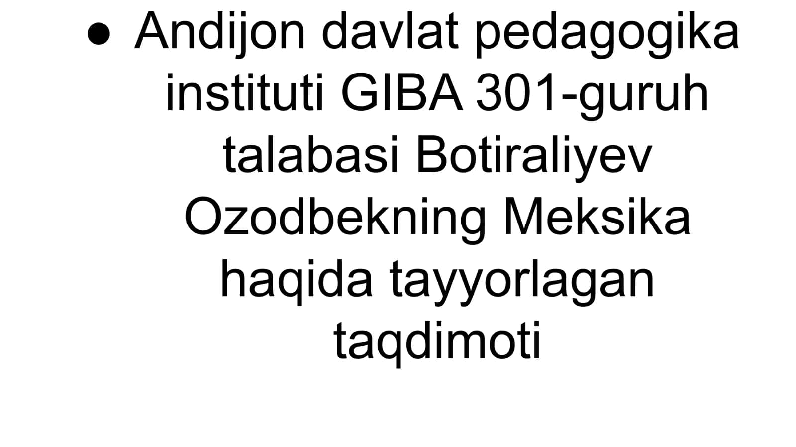 Meksika haqida ma’lumot