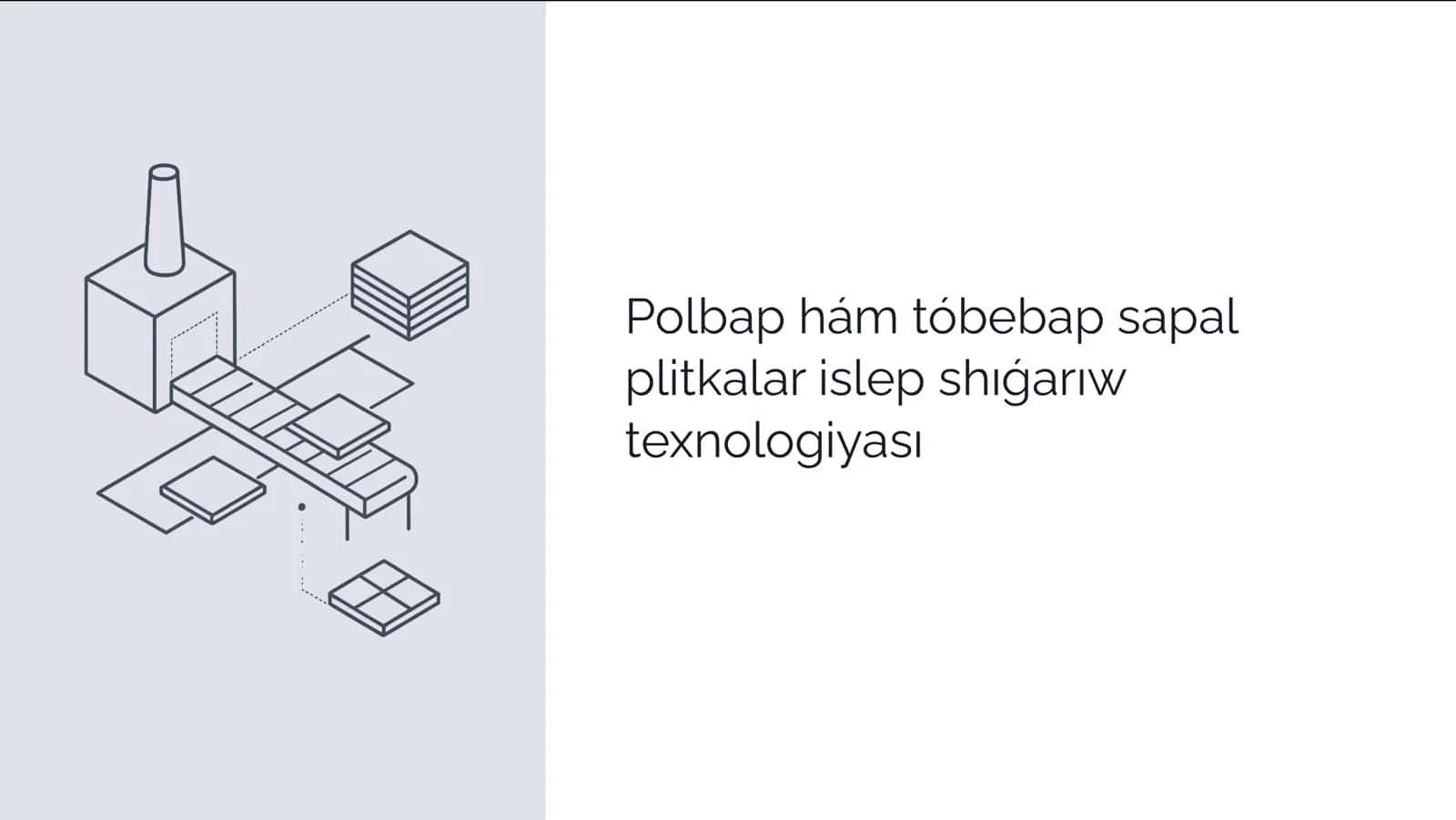 Polbap hám tóbebap sapal plitkalar islep shıǵarıw texnologiyası