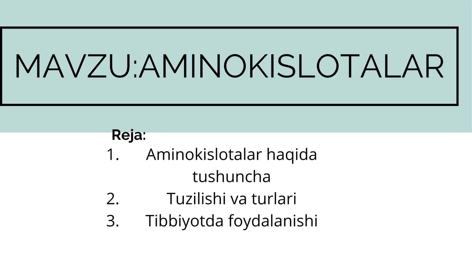 AMINOKISLOTALAR