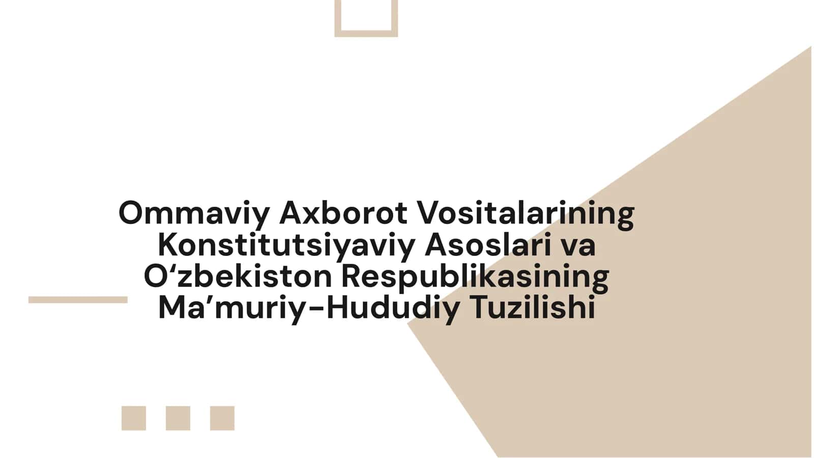 Ommaviy Axborot Vositalari